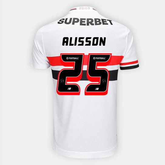 Camisa São Paulo Home 2025/26 - Alisson N°25