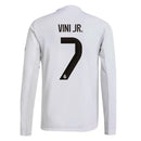 Manga Longa Real Madrid Home 2025/26 - Vini Jr N°7