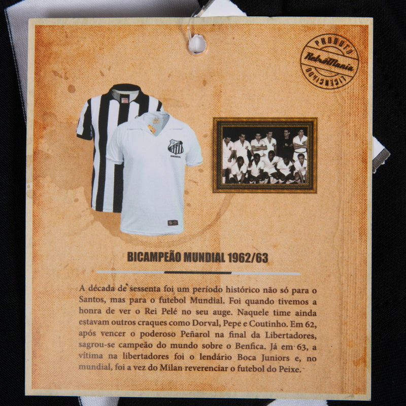Camisa Retrô Santos Away 1962/63 - Bi Mundial