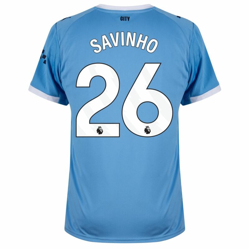 Camisa Manchester City Home 2025/26 - Savinho N°26