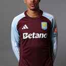 Manga Longa Aston Villa Home 2025/26