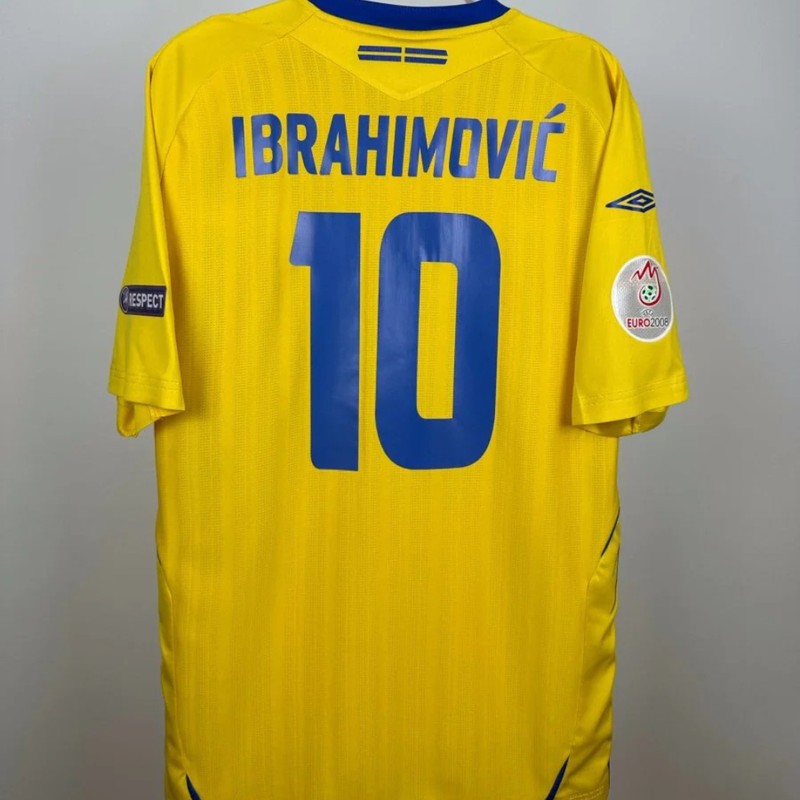 Retrô Suécia Home 2008 - Ibrahimovic N°10
