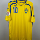 Retrô Suécia Home 2008 - Ibrahimovic N°10